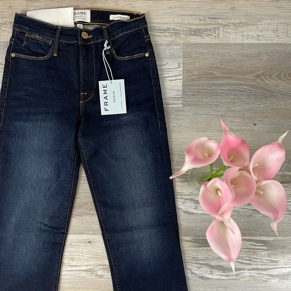 Frame Denim Le High Straight Cropped Fort Fellah - Picture 6 of 16